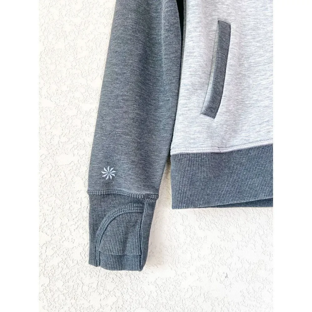 Athleta Girl Track Star Gray Zipper Jacket Size 6